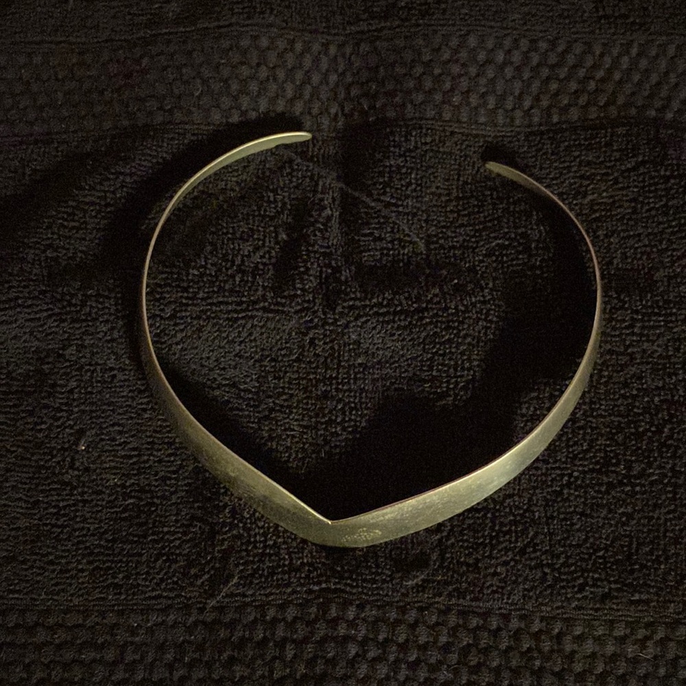 Sterling silver choker necklace
